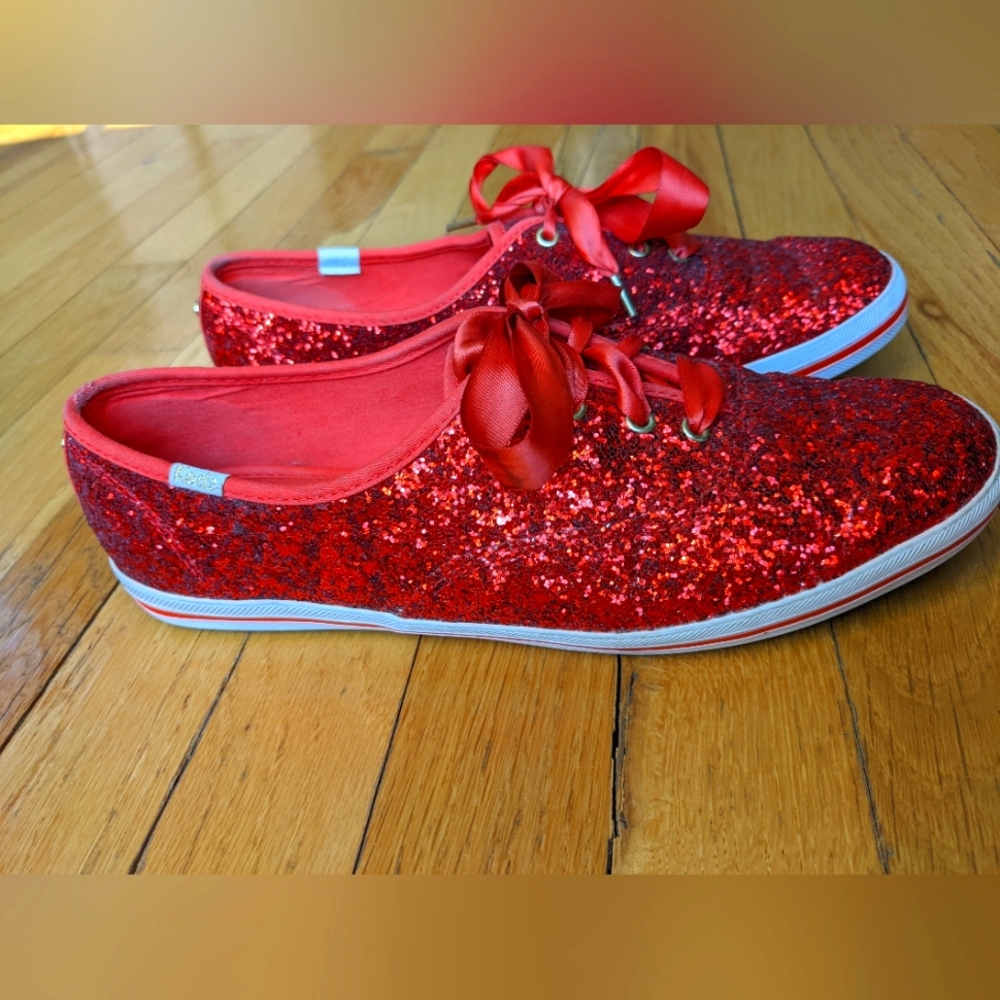 COPY - Keds x Kate Spade New York Red Glitter sneakers